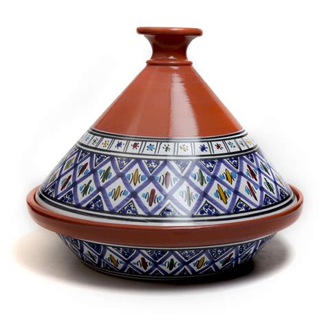Kamsah Hand Made And Hand Painted Tagine Pot Moroccan Ceramic Pots