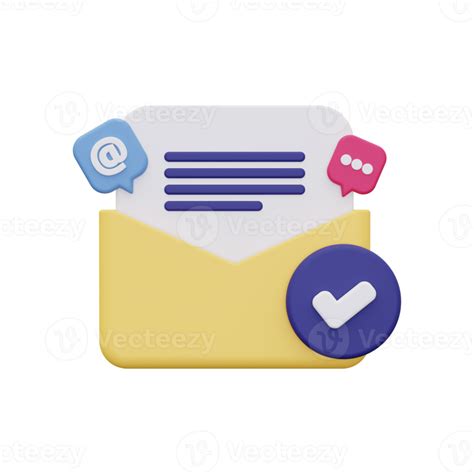 3d Send Email Icon 10872827 Png