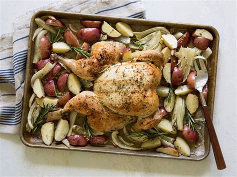 Roasted Chicken With Fennel And Potatoes