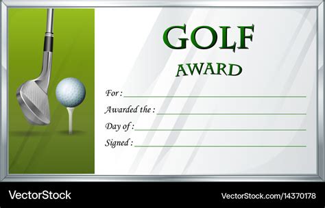 Golf Certificate Template Free Best Creative Template Design