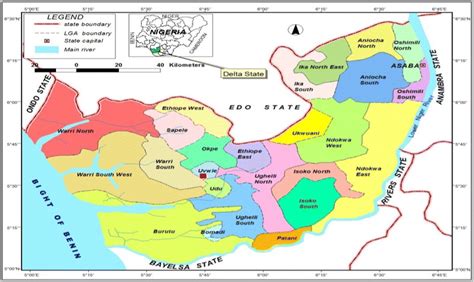 Map Of Delta State Nigeria Fernandina Beach Map