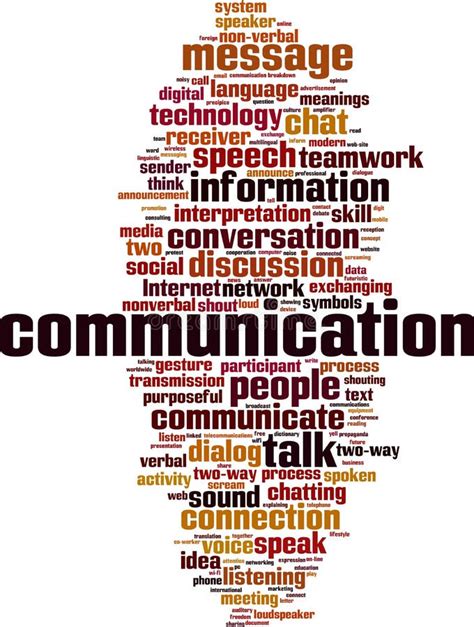 Verbal Communication Word Cloud Stock Illustration Illustration Of