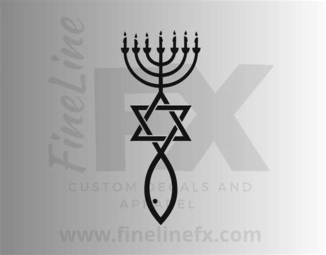 Messianic Judaism Christian Jewish Seal Vinyl Decal Sticker