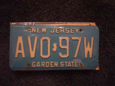 New Jersey Blue License Plate Buy All States Here
