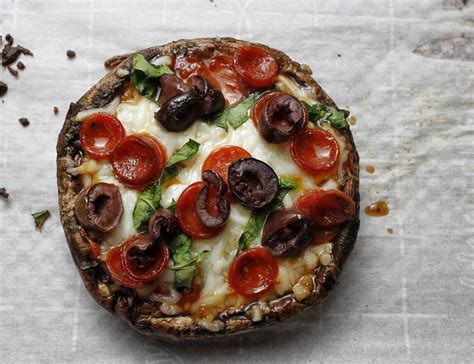 Heat until warmed through, then turn off the heat. Low Carb Portobello Mushroom Pizza Recipe | Healthy ...