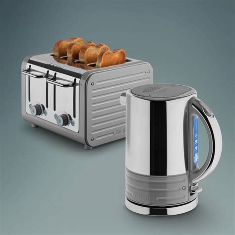Dualit Architect 15l Kettle And 4 Slot Toaster Set In Da Kettle