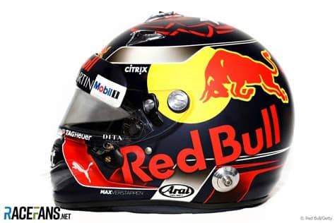 Max verstappen heeft het vernieuwde ontwerp van zijn helm voor het komend seizoen op youtube onthuld. Max Verstappen, Red Bull, helmet, 2018 · RaceFans