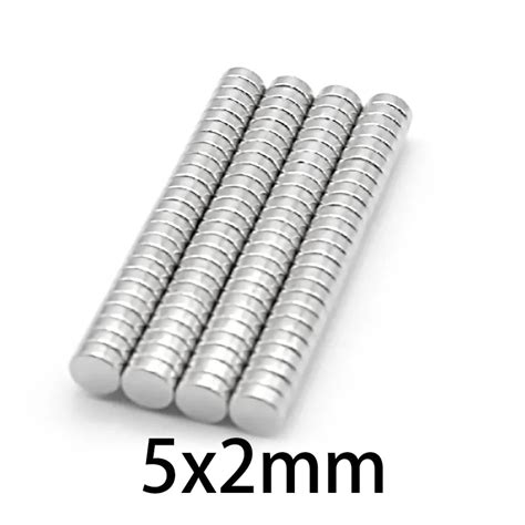 100pcs Mini Small N35 Round Magnet 5x2 Mm 5x2 Mm Neodymium Magnet