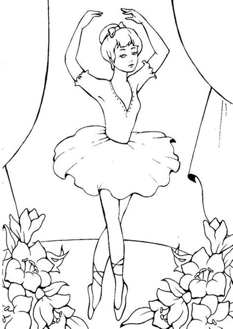 Free And Easy To Print Ballerina Coloring Pages Tulamama