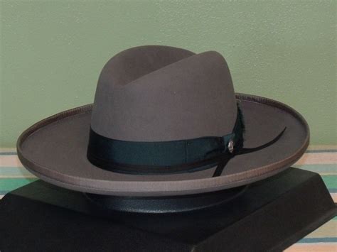 Stetson West Bound B Rolled Brim Royal Deluxe Fur Felt Fedora Hat