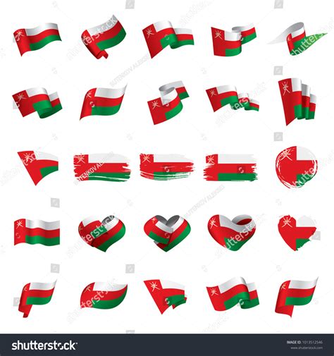 Oman Flag Vector Illustration Stock Vector Royalty Free 1013512546