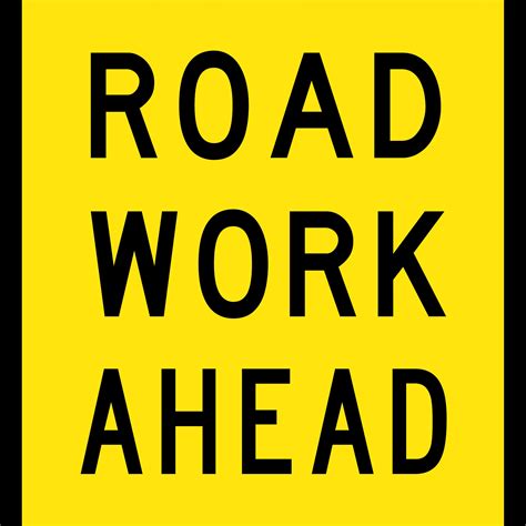 Road Work Ahead Multi Message Signs Uss