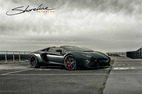 Matte Black Lamborghini Aventador Roadster By Shoreline