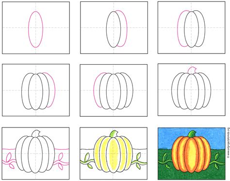 How To Draw An Easy Pumpkin · Art Projects For Kids