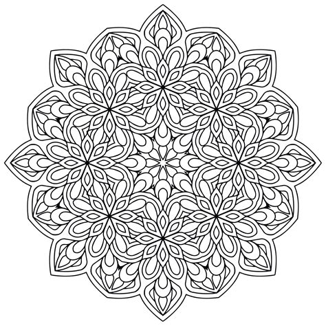 Mandala With Flowers Simple And Harmonious Mandalas With Flowers