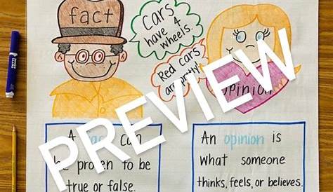 fact opinion anchor chart