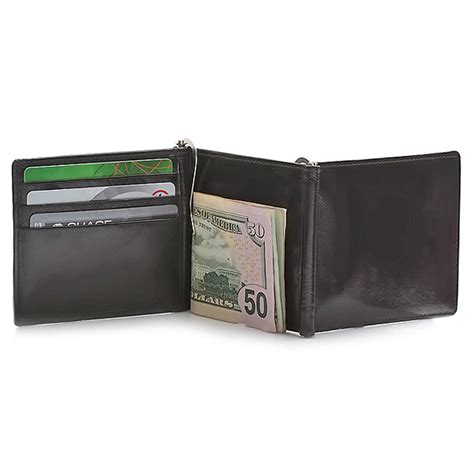 All products < accessories < bags < wallets. Personalized Double Money Clip Credit Card Holder - Executive Gift Shoppe