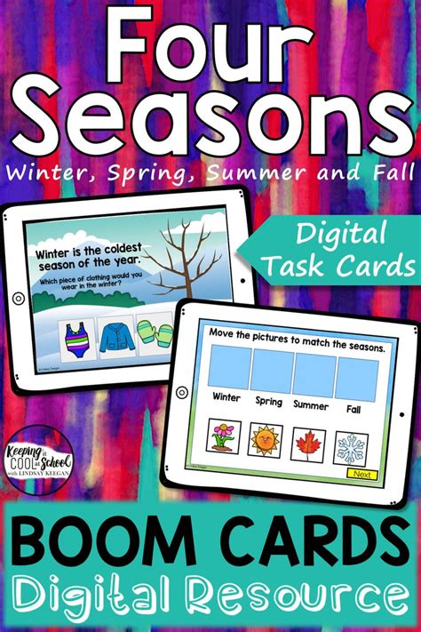 Boom Cards For The Four Seasons Science Activities For Kids Learning