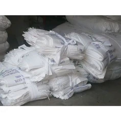 White Rectangular Polypropylene Woven Sacks Bag For Packaging Storage