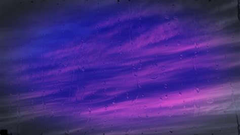 Purple Sky And Raindrops 4k Relaxing Screensaver Youtube