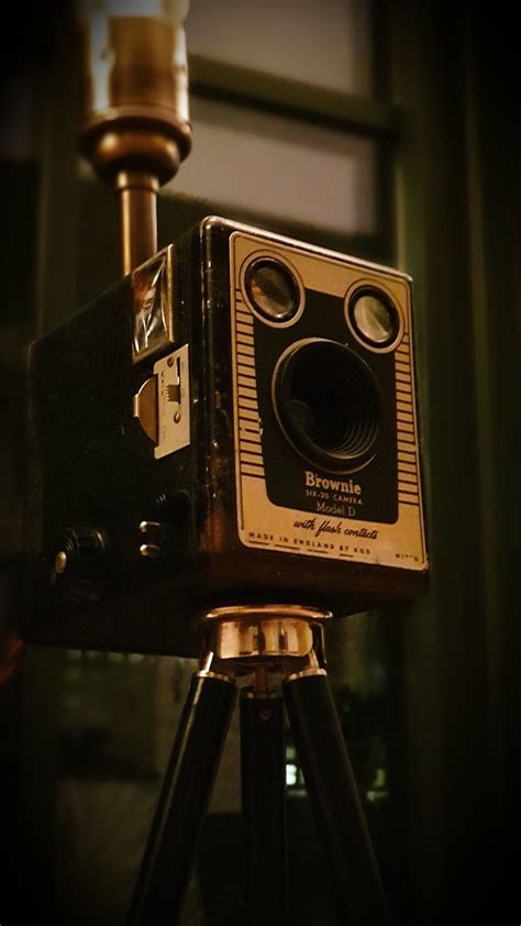 Vintage Kodak Camera Upcycled Tripod Lamp 3 This Handmad Flickr