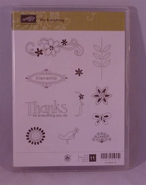 Amazon Com Stampin Up For Everything You Do Set Of Decorative Rubber Stamps Retired Arts
