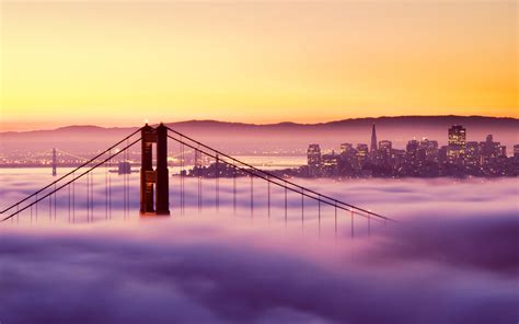Golden Gate Bridge In The Fog San Francisco Wallpapers Hd