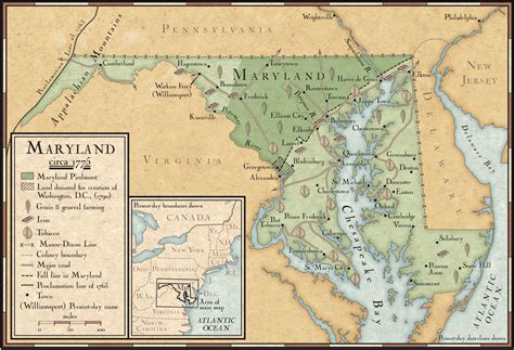 Farming And Mining In Maryland In 1775 National Geographic Society