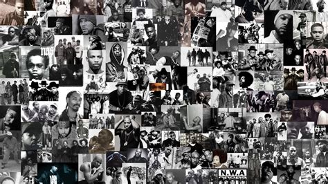 Download Epic Collage Of Old School Hip Hop Legends Wallpaper