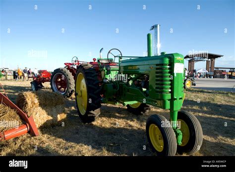 Vintage John Deere Tractors At Larimer County Fairgrounds Colorado