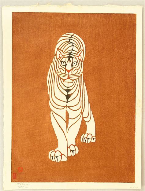 Toshijiro Nenjiro Inagaki 1902 1963 Japanese Tiger Japanese Art Art