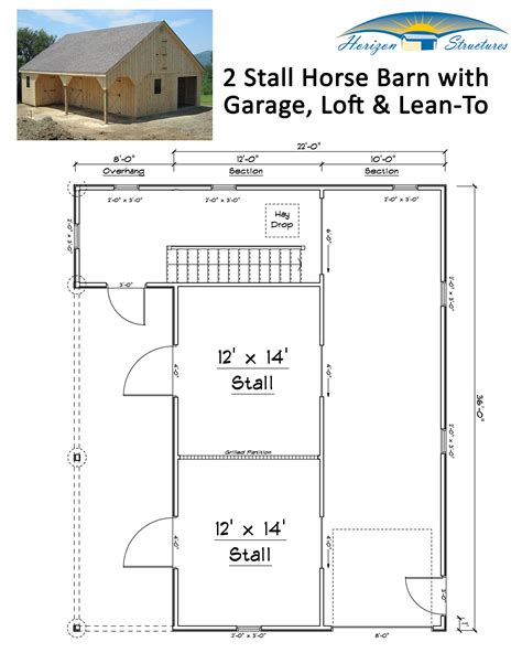 This 22x36 Modular High Profile Horse Barn Has It All 2 Huge 12x14