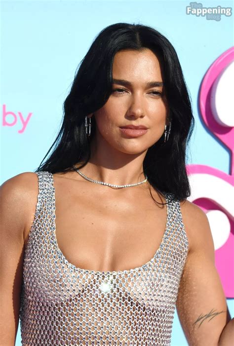 Dua Lipa Flashes Her Nude Tits At The Barbie Premiere In La Photos