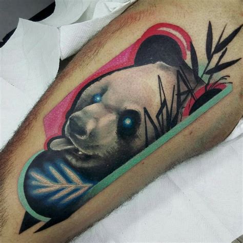 Tattoo Uploaded By Sebastián Zamora Santelices Panda Surrealista 🐼