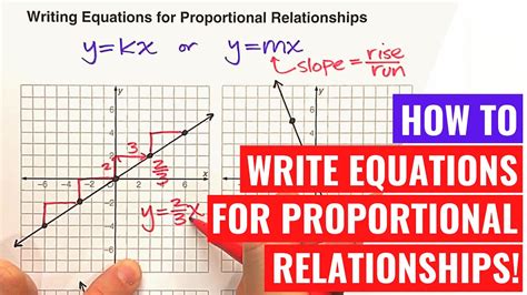 writing equations for proportional relationships youtube
