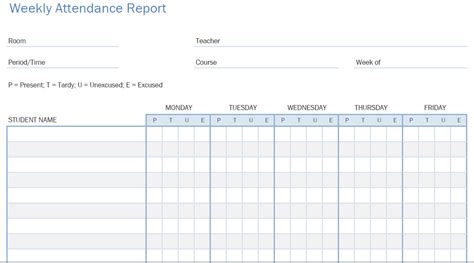 Monthly Employee Attendance Calendar Sheets Blank Forms Calendar