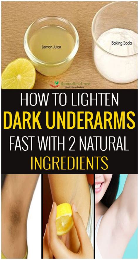 How To Lighten Dark Underarms Fast With 2 Natural Ingredients Dark