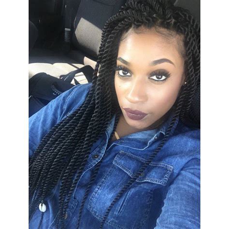 Rope twist braids can make your mane look full and voluminous. Rope twists by @braidsbyguvia - Black Hair Information