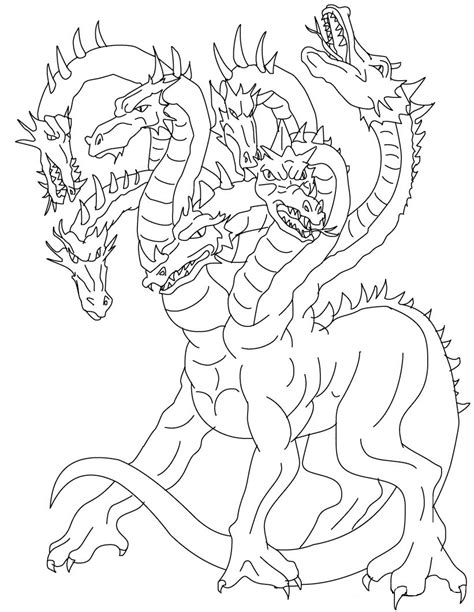 Zeus the greek king of the gods coloring page. Legend Monster Hydra Coloring Page - Free Printable ...
