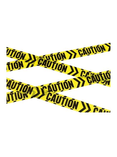 19 Black And Yellow Caution Chevron Halloween Tape Decor