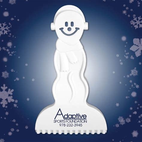Custom Snowman Novelty Ice Scraper With Logo Personal Ice Scrapers