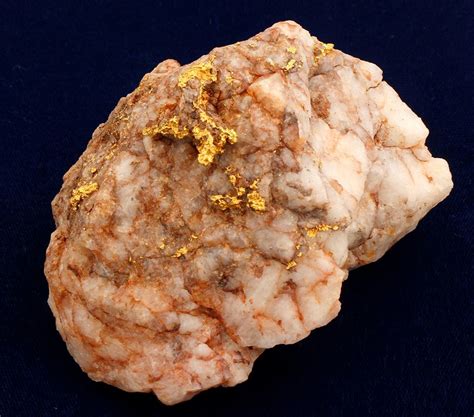 Large Georgia Gold In Quartz Specimen Holabird Western Americana