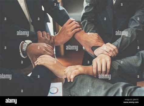 Group Of Diverse Hands Holding Each Other Support Together Teamwork