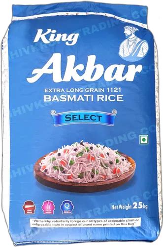 25kg King Akbar Extra Long Grain 1121 Basmati Rice Sack Bag At Rs 60