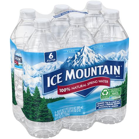 Ice mountain brand 100% natural spring water has been a local favorite in the midwest for generations. UPC 083046000104 - 100% NATURAL SPRING WATER 101.4 FL OZ ...