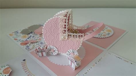 Custom card boxes for all occasions. Baby Shower Explosion Box Card - YouTube