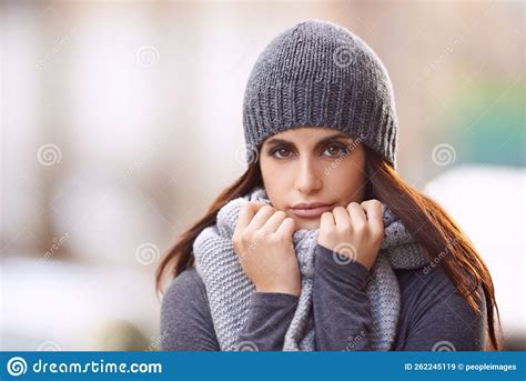 Warm Up Your Winter Cropped Portrait Of A Beautiful Young Woman Wearing Stylish Winter Clothing