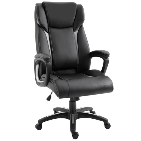 Vinsetto Ergonomic Office Chair Adjustable Height Breathable PU Leather