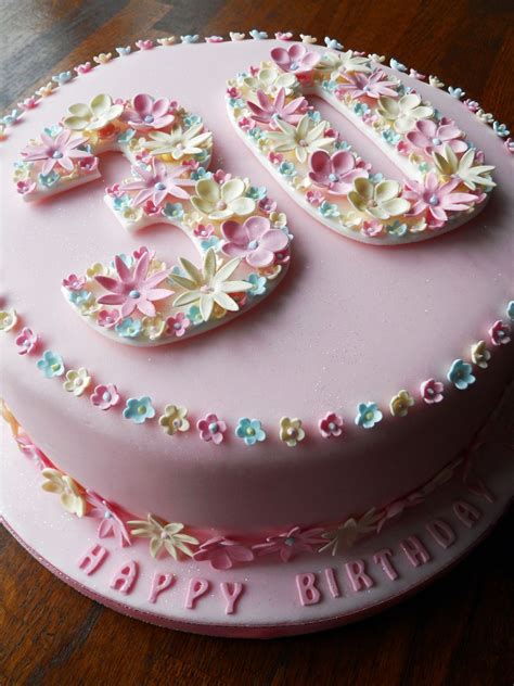 30th Birthday Cake Birthday Cake For Women Simple Birthday Cake