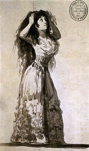 The Duchess Of Alba Arranging Her Hair Goya Francisco Francisco
